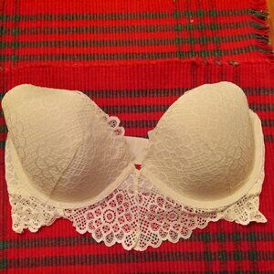 New Gilly Hicks Lace Push'em Up Balconette Bra 34D